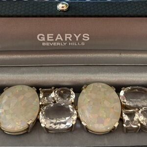 Limited Edition Stephen Dweck Opal, Crystal, & Sterling Bracelet